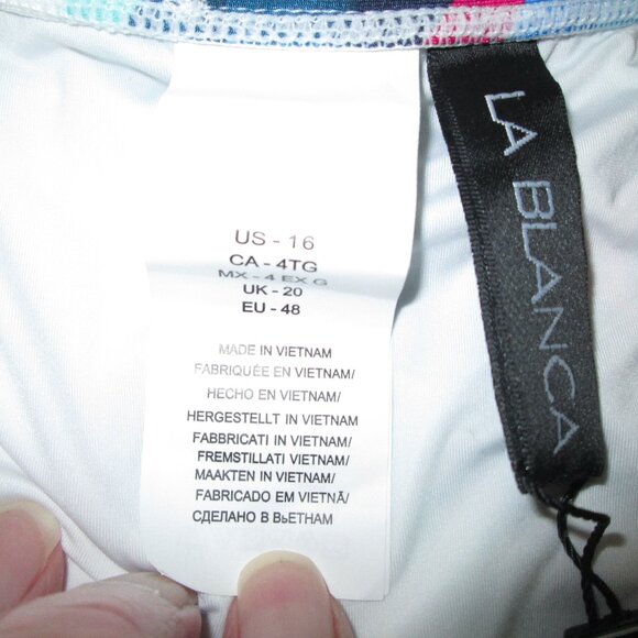 La Blanca Slice Of Paradise Side Tie Hipster Bottom Bikini NWT Sz 16 - Picture 5 of 8